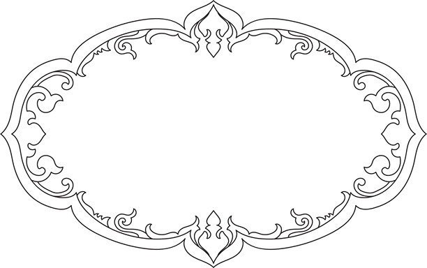 泰式框架。复古图案的图形元素。图片下载