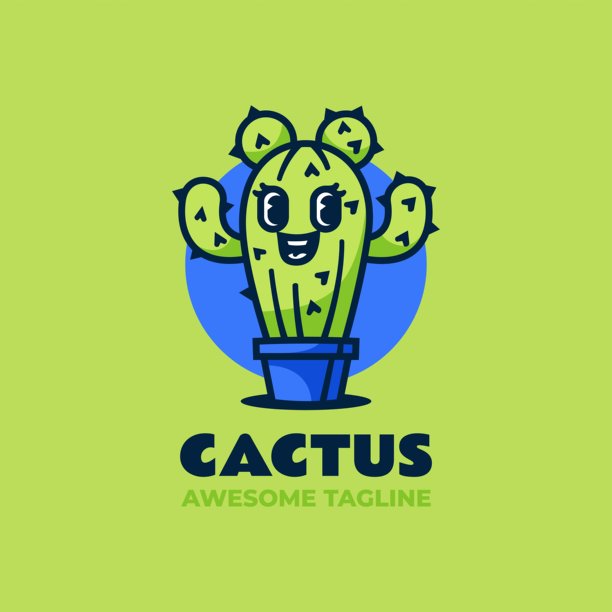 矢量插图仙人掌吉祥物卡通风格图片下载