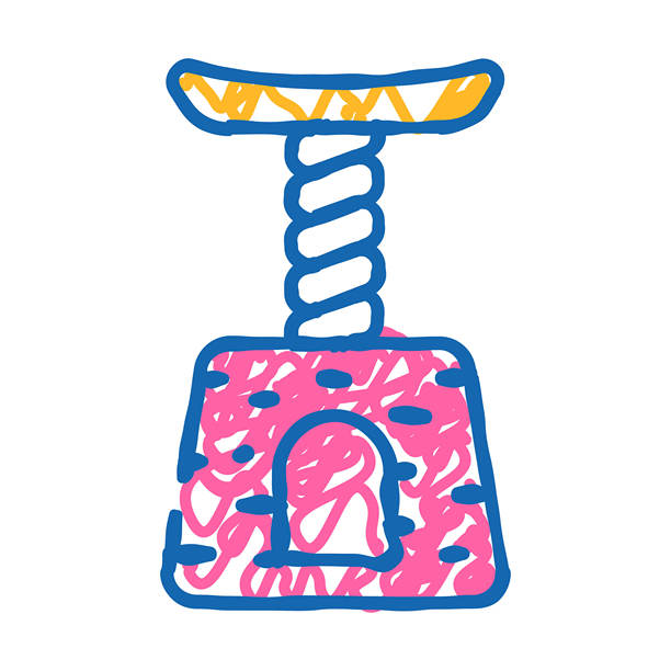 猫屋宠物玩具图标涂鸦插画图片下载