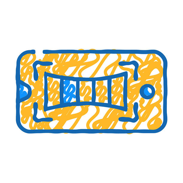 全景拍摄手机相机图标涂鸦插图图片下载