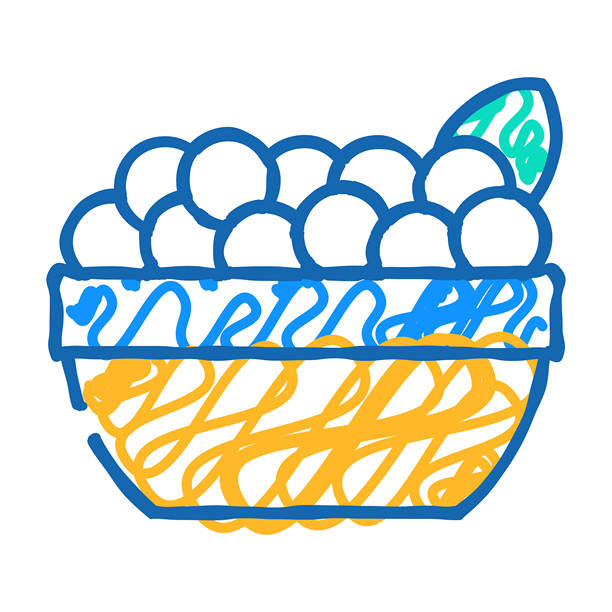 巴西莓图标涂鸦插图图片下载