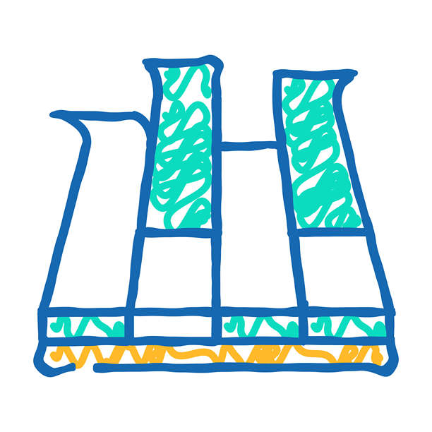 模块化pva覆盖地板图标涂鸦插图图片下载