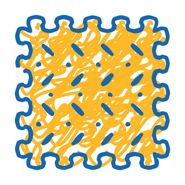 健身垫健身器材图标涂鸦插画图片下载