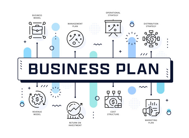 商业计划网页横幅，信息图表模板图片下载