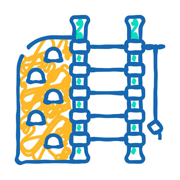 运动家具锻炼图标涂鸦插图图片下载
