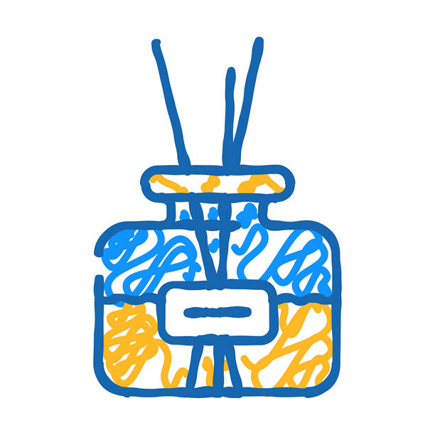 芳香疗法图标涂鸦插画图片下载