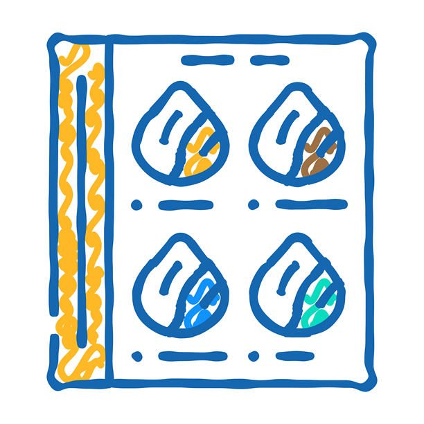 染发图标涂鸦插图目录图片下载