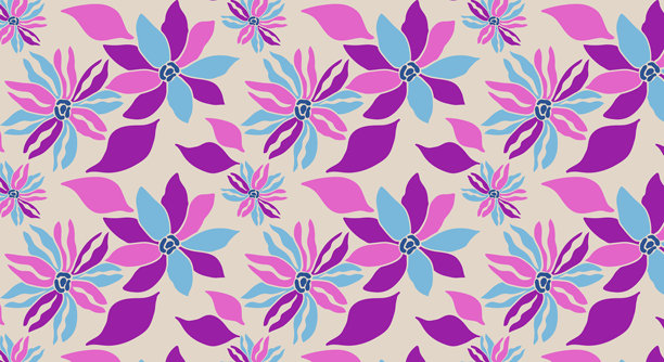 东方复古无缝花卉图案。花纹理的背景，壁纸，纺织品和时尚。图片下载