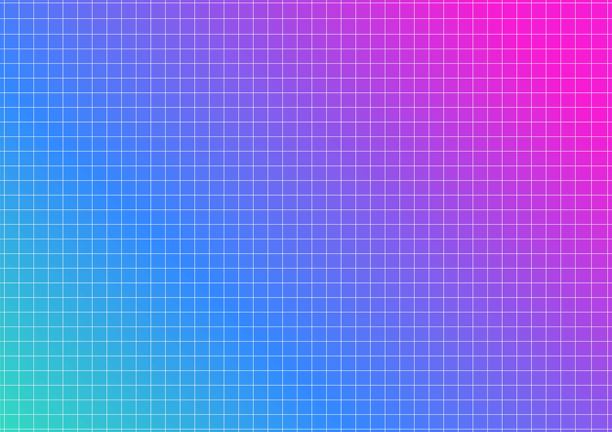 RGB色彩亮丽的渐变方格纸背景图片下载