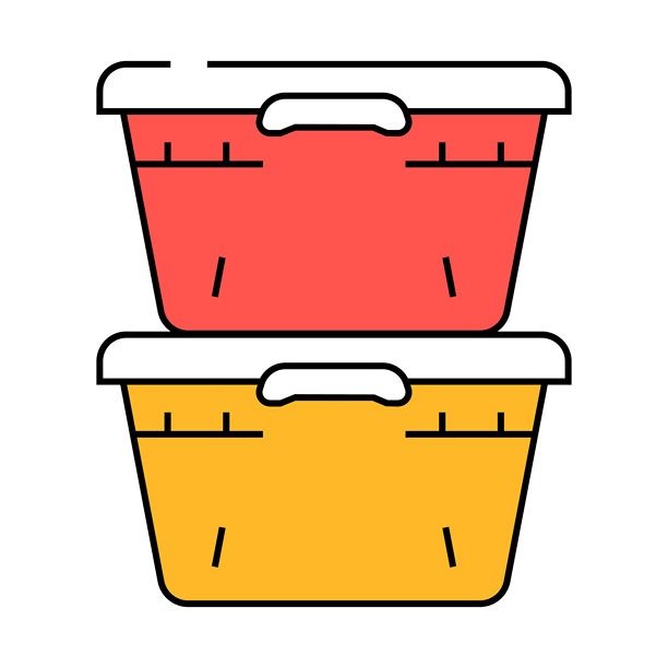 仓库仓库工具图标彩色插图图片下载