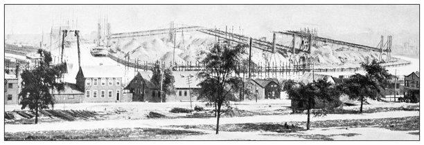 古董图片:克利夫兰的铁矿石码头图片下载