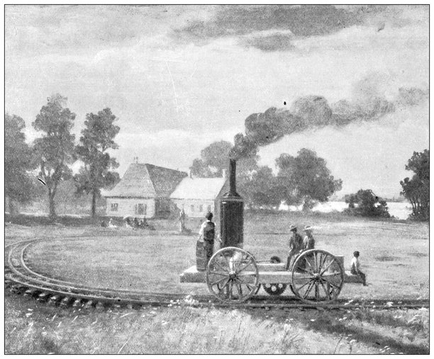 古董图片:约翰·史蒂文的火车头图片下载