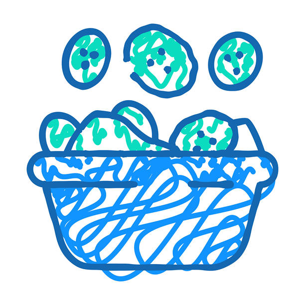 黄瓜沙拉图标涂鸦插图图片下载