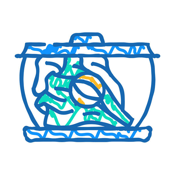 真空存储图标涂鸦说明图片下载