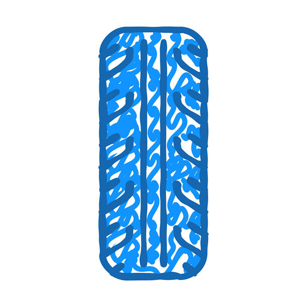 轮胎摩托车配件图标涂鸦插图图片下载