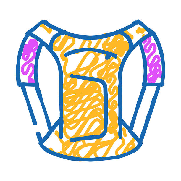 背包摩托车图标涂鸦插图图片下载