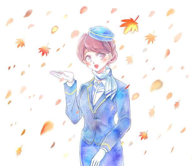 一个漂亮的巴士导游带你四处游览图片下载