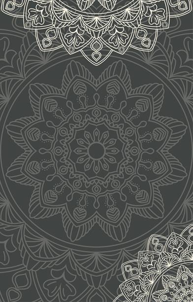 豪华的曼荼罗。深绿色背景。波西米亚阳光圣诞派对新年假期包装纸瑜伽壁纸美容沙龙水疗配件婚礼礼品包图片下载