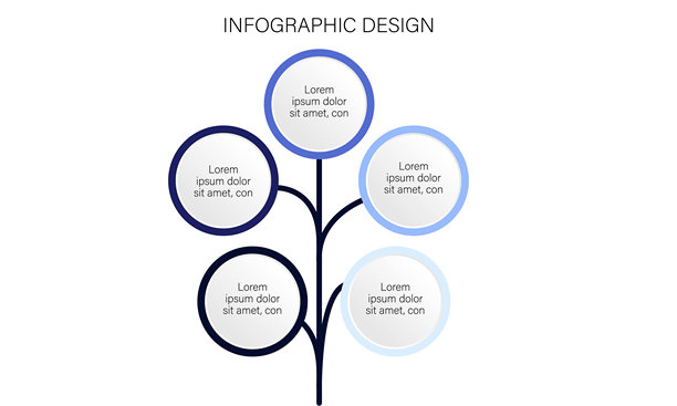 信息图设计模板流程图，演示文稿，工作流程布局，横幅，流程图，信息图。概念的商业模式的连续步骤。柔和的图形元素。图片下载