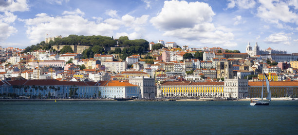 葡萄牙假期-葡萄牙首都里斯本的景色图片下载