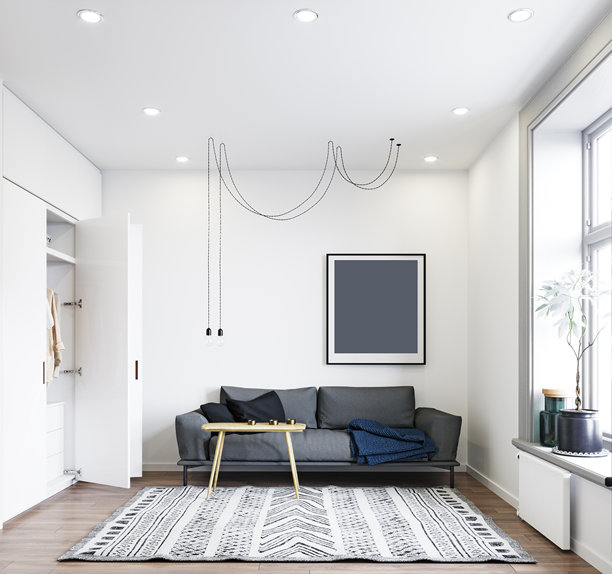 现代居住室内设计。图片下载