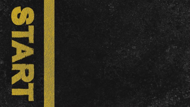 灰色跑道起跑线图像 8K 插图。留白横幅图片下载