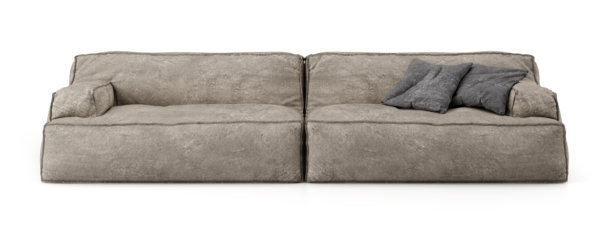 现代沙发的3D渲染。舒适的现代家具。图片下载