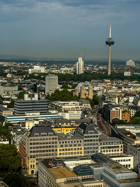 德国科隆的鸟瞰图图片下载