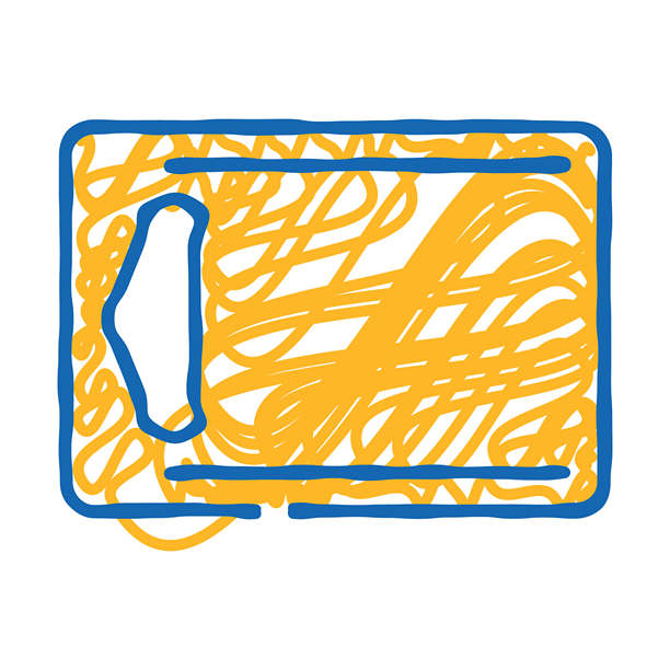 切菜板图标涂鸦插图图片下载