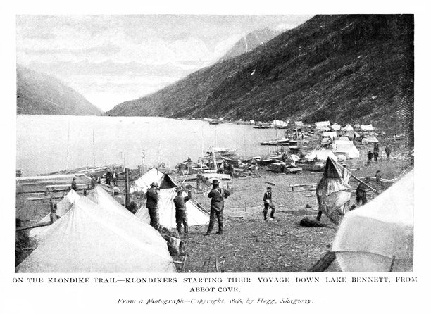 阿拉斯加州贝内特湖的寻金者，美国和加拿大不列颠哥伦比亚省，克朗代克淘金热，19世纪北美历史图片下载