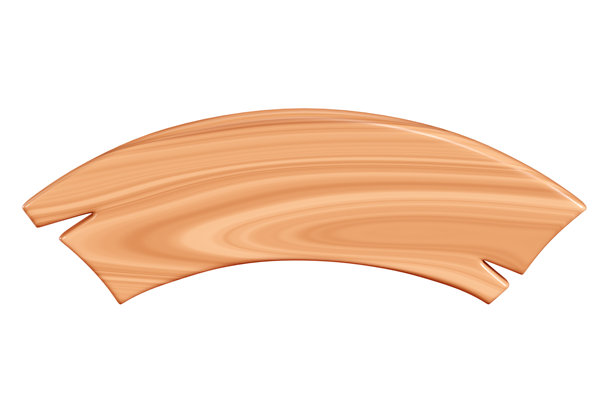 带裂纹的木制拱形牌匾，适合文本框。卡通3D渲染的招牌插图图片下载
