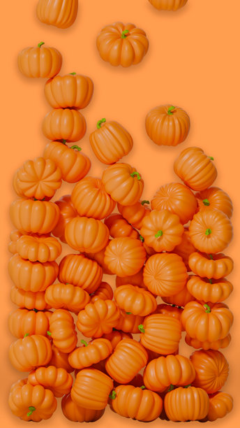 南瓜正在掉落。图片下载