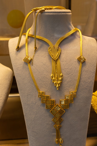 北马其顿斯科普里大巴扎的黄金珠宝。图片下载