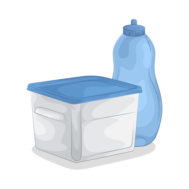 带水瓶的食品容器图片下载