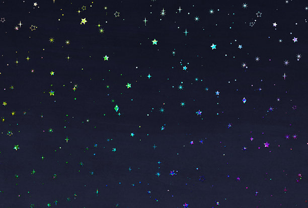 美丽的夜空水彩风格插图图片下载