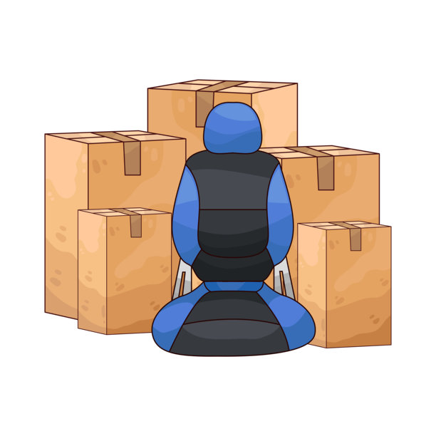 带送货箱的汽车座椅图片下载