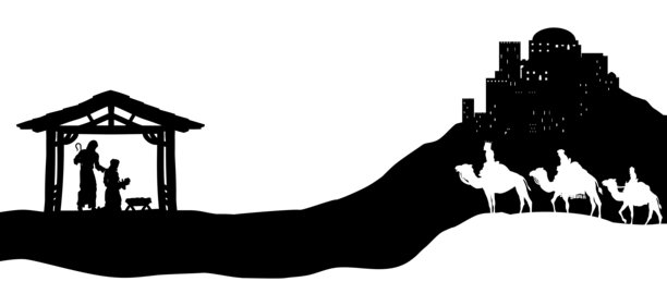 圣诞降生场景 伯利恒 马槽 三贤士图片下载