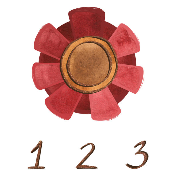 金色镀金奖牌，配有红色丝带边框，适用于比赛或展览的获胜者，带有数字。象征好运和成就，奖品，奖励。白色背景上的孤立水彩插图。剪贴画图片下载