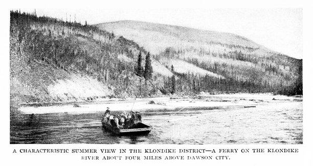克朗代克河渡轮，育空，加拿大，克朗代克淘金热，19世纪北美历史图片下载