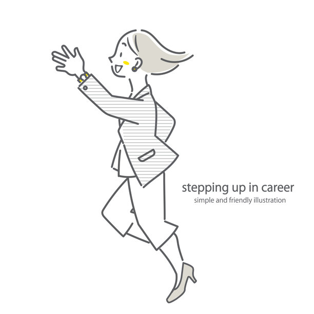 职业女性在事业上迈出新步伐图片下载