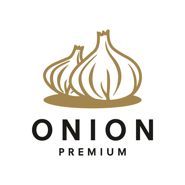 洋葱标志矢量模板插图设计图片下载