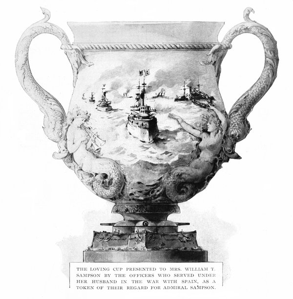 爱杯荣誉美国海军上将威廉·托马斯·桑普森，西班牙-美国战争，19世纪世界历史图片下载