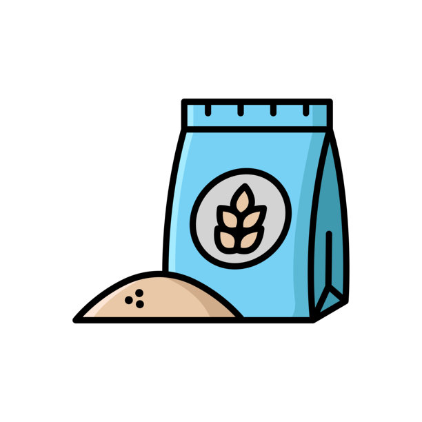 面粉图标矢量设计模板，简单而干净图片下载