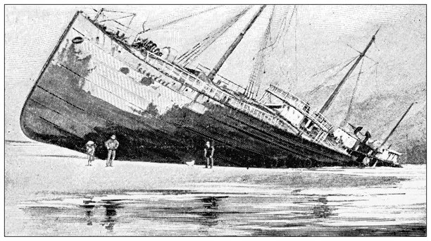 古董图像：船图片下载