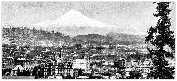 古董图像：胡德山图片下载