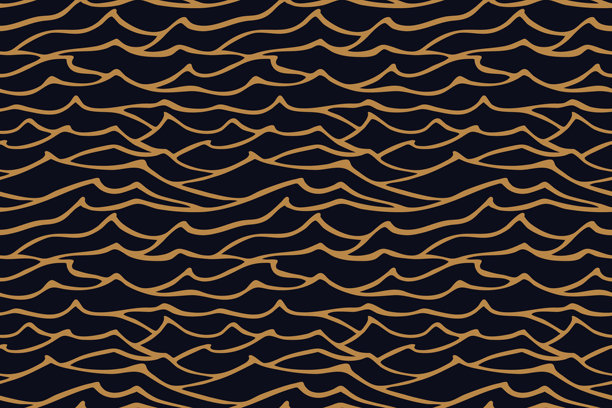 无缝矢量波纹图案图片下载