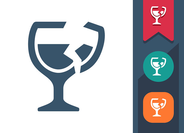 破碎的玻璃，脆弱的象征图片下载