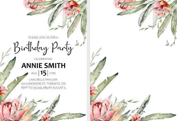 非洲植物和动物的水彩框背景，包含大象、猴子和鹦鹉，边框有鹦鹉和长颈鹿，热带叶子。图片下载