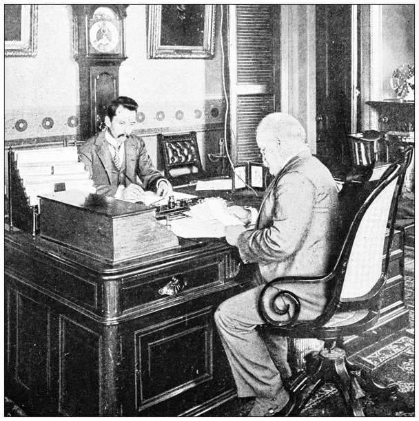 古董图像：战时政府，海军部长图片下载