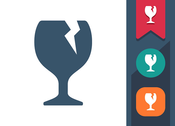 破碎的玻璃，脆弱的象征图片下载